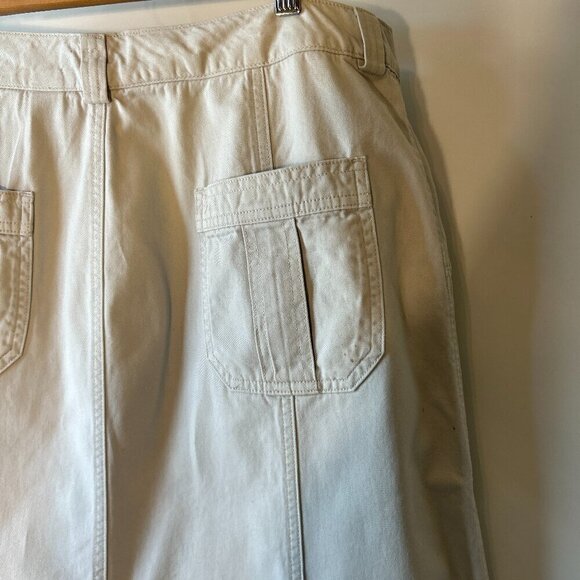 Covington SZ 16 Khaki 5 pocket maxi / midi skirt classic essential street style - Picture 3 of 9